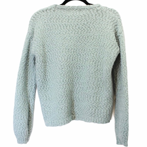 RUBY MOON ANTHRO Sage Mint Green Cropped Sweater - Picture 2 of 5